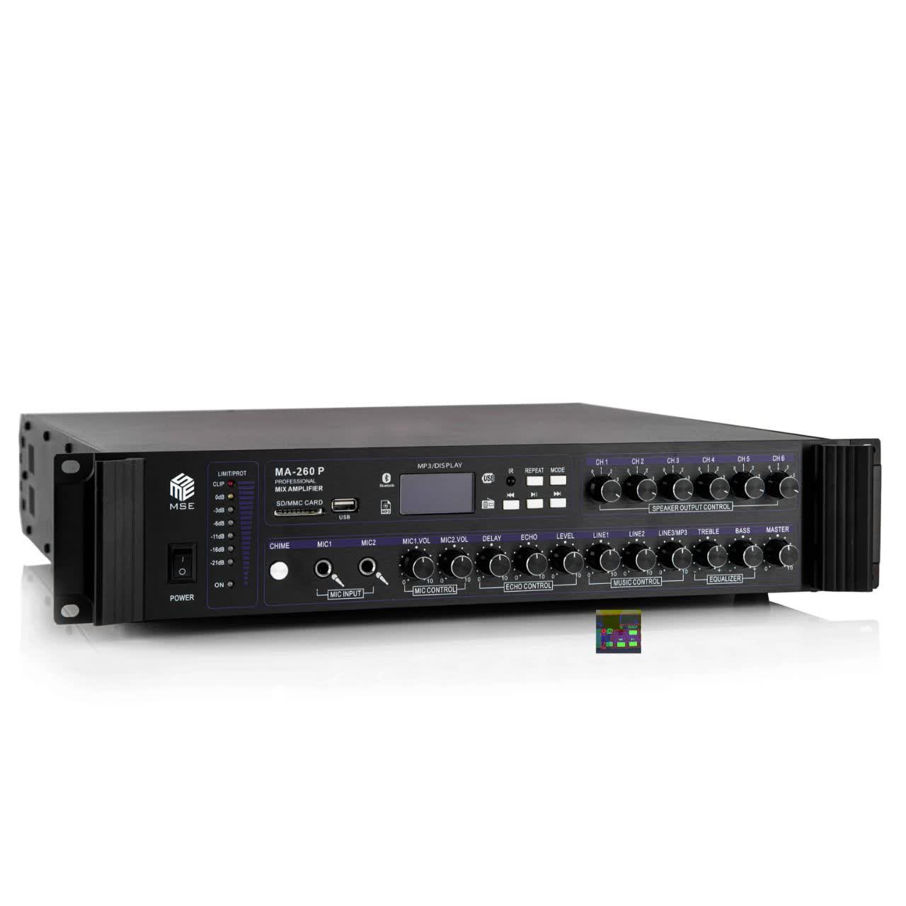 آمپلی‌ فایر میکسر حرفه‌ ای MSE مدل MA-260 P