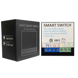 ماژول پشت کلیدی وای‌فای هوشمند آراز